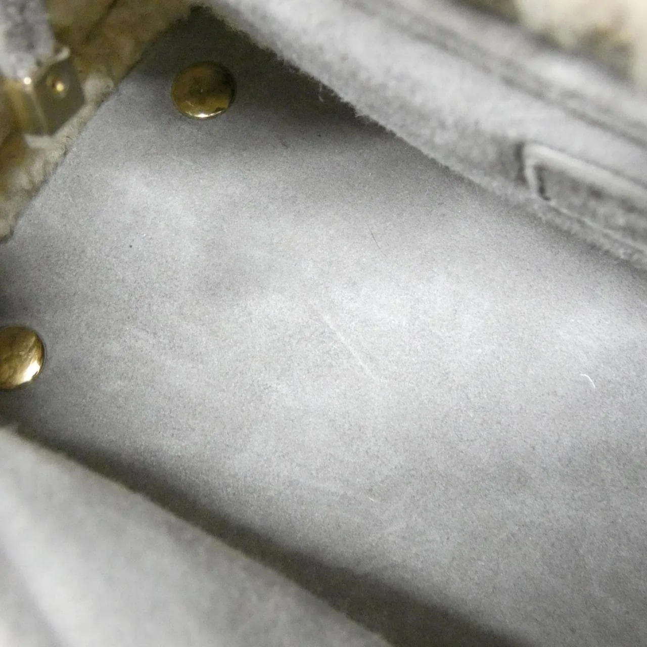 DIOR Lady Dior M0565OMMJ Handbag Lambskin 灰色 羊皮 中古品A - 縮圖 8