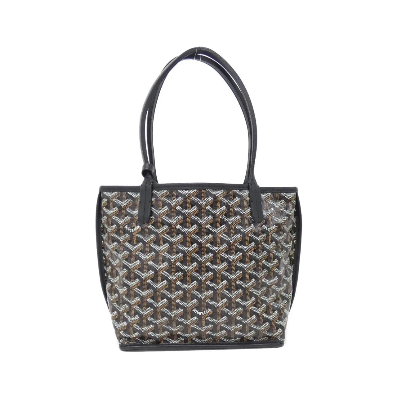 GOYARD Anjou Handbag Canvas Black