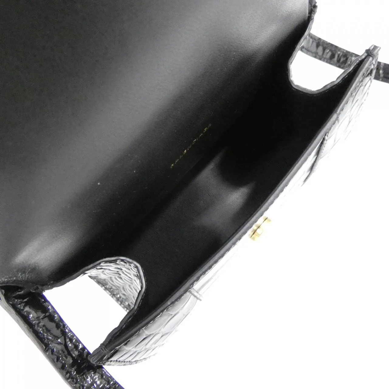 BALENCIAGA Hourglass 592833 1LRGM Handbag 黑色 中古品A - 縮圖 8