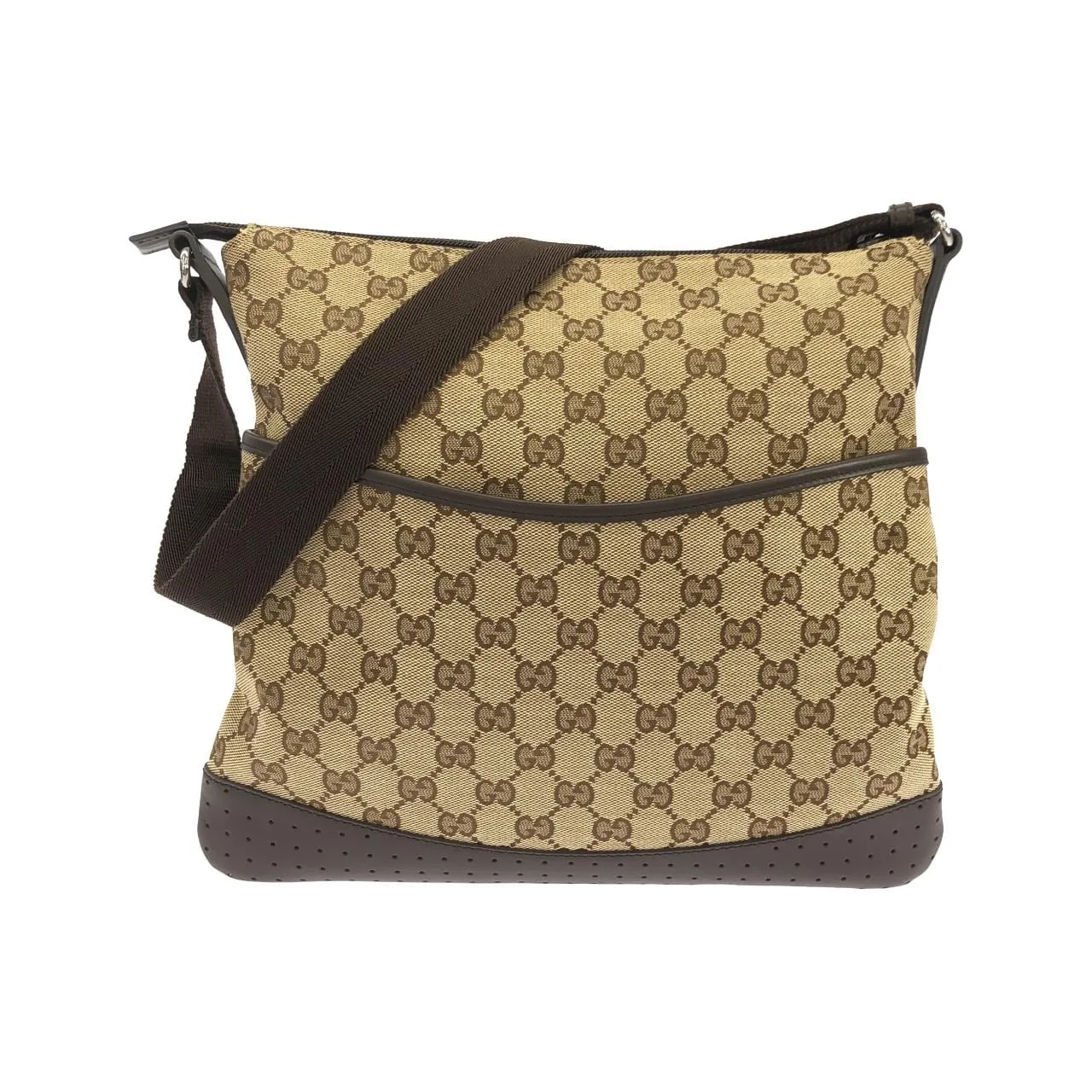 GUCCI 145857 FW99R Shoulder Canvas Black