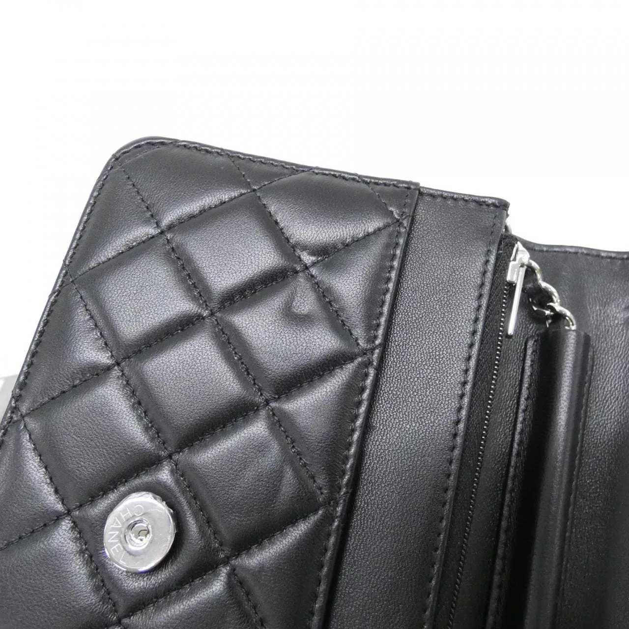 CHANEL Timeless Classic AP0250 Wallet Lambskin 黑色 羊皮 中古品A - 縮圖 8