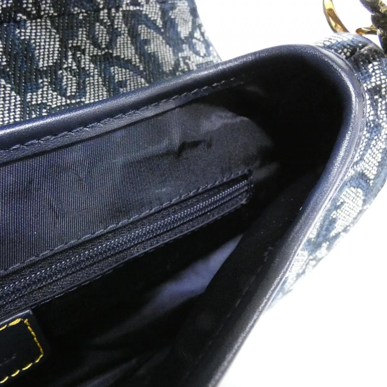 DIOR Shoulder Canvas Blue Canvas Rank A - Thumbnail 7