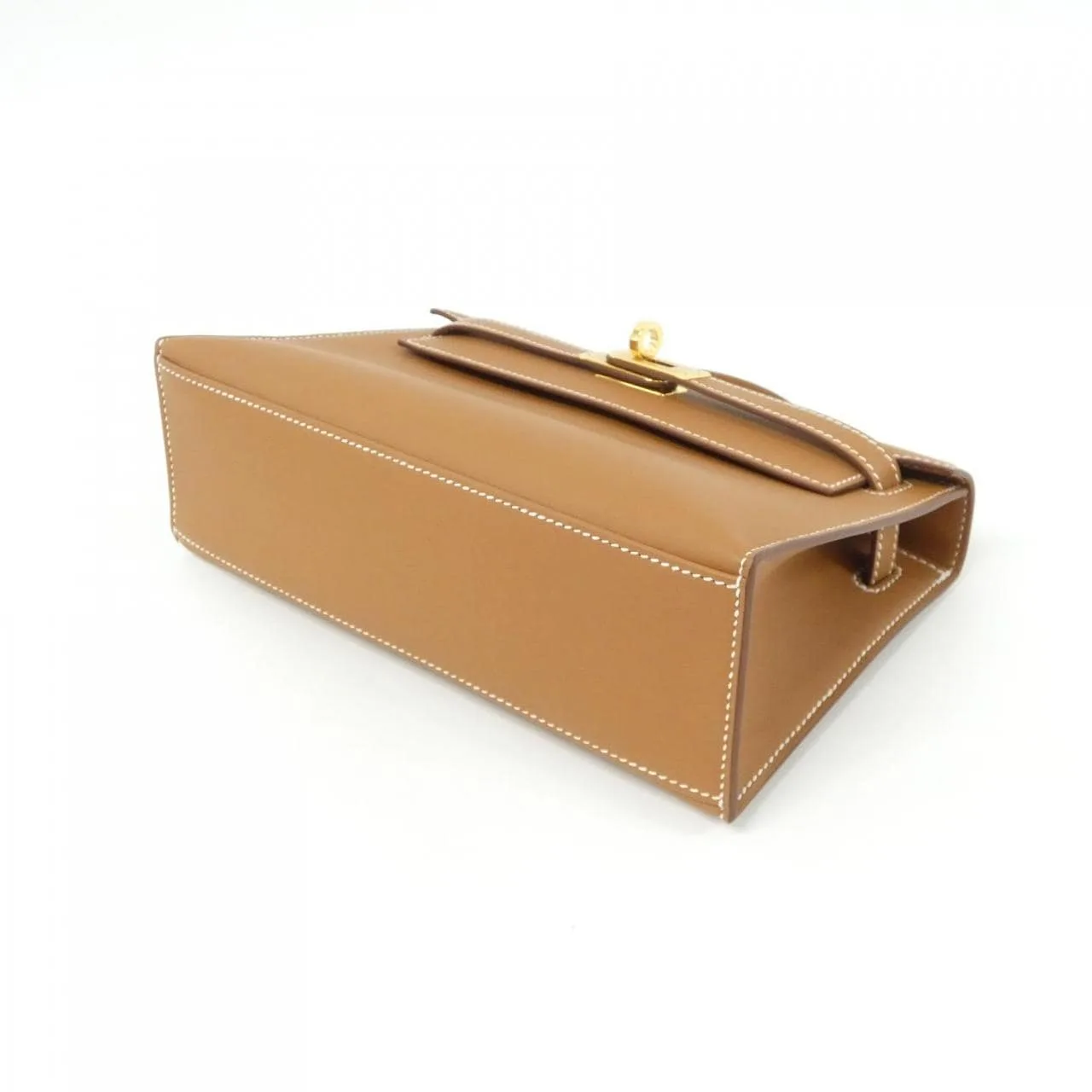 HERMES Kelly 049417CC Handbag Swift 金色 Swift 皮 中古品A - 縮圖 3