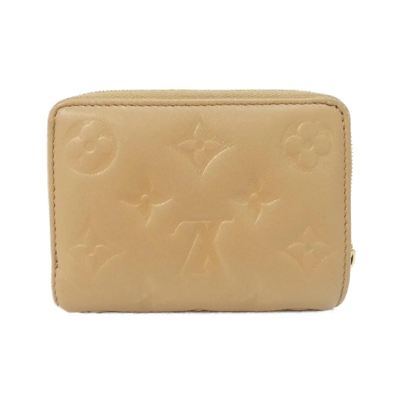 LOUIS VUITTON M81673 Wallet Lambskin 駝色 羊皮 中古品B - 縮圖 2
