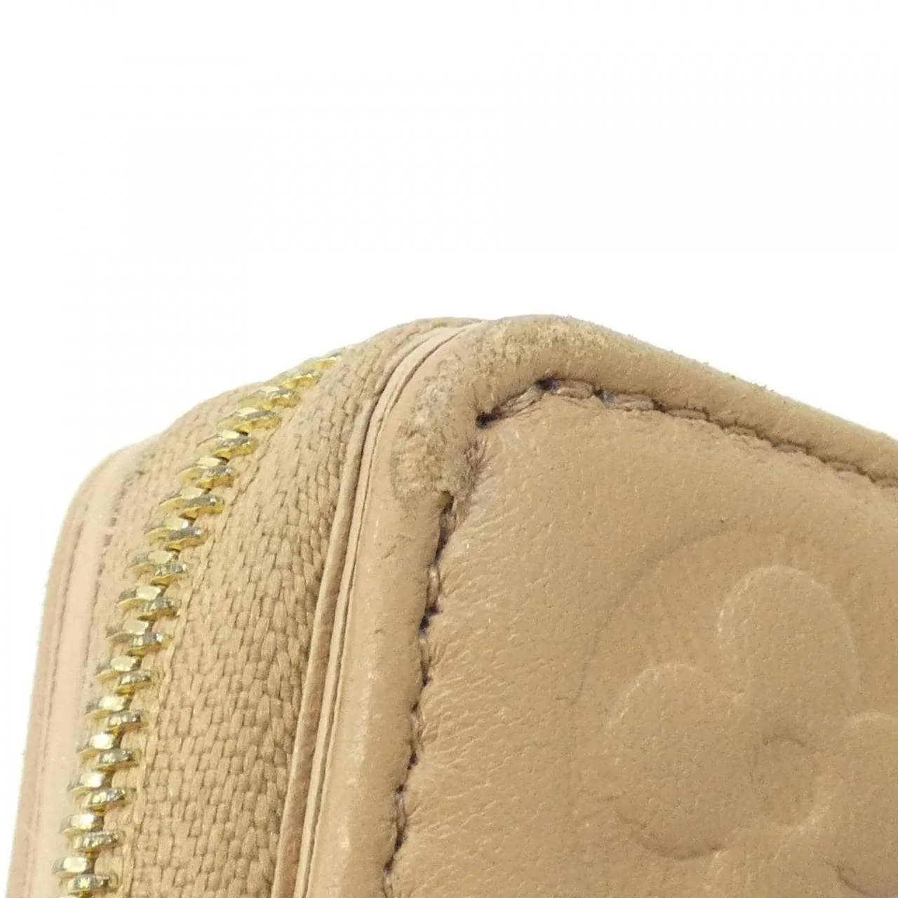 LOUIS VUITTON M81673 Wallet Lambskin 駝色 羊皮 中古品B - 縮圖 3