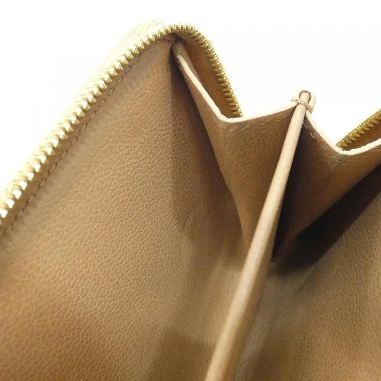 LOUIS VUITTON M81673 Wallet Lambskin 駝色 羊皮 中古品B - 縮圖 10