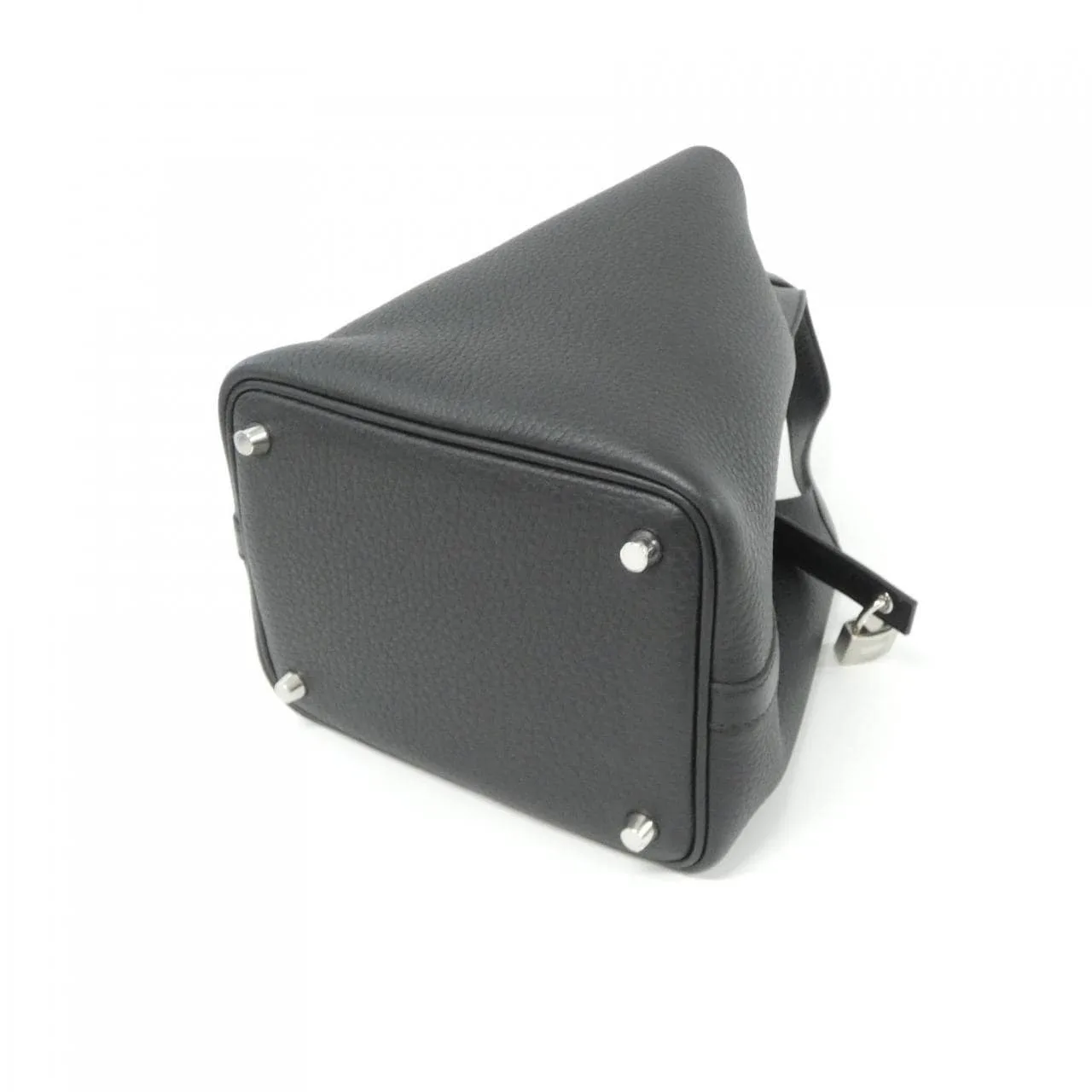 HERMES Picotin 056289CK Handbag Clemence 黑色 Clemence 皮 未使用品 - 縮圖 2