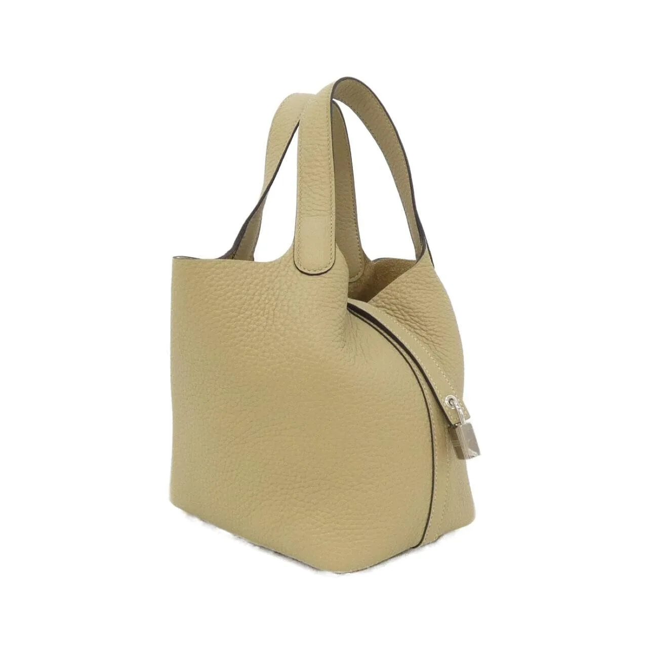 HERMES Picotin 056289CK Handbag Clemence Black