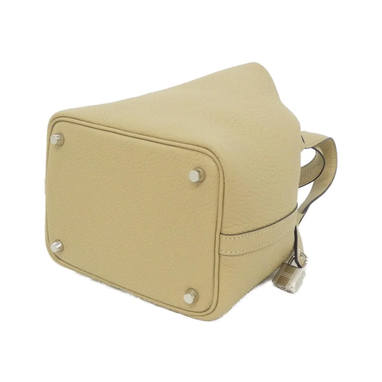 HERMES Picotin 056289CK Handbag Clemence Black Clemence Leather Rank A - Thumbnail 2