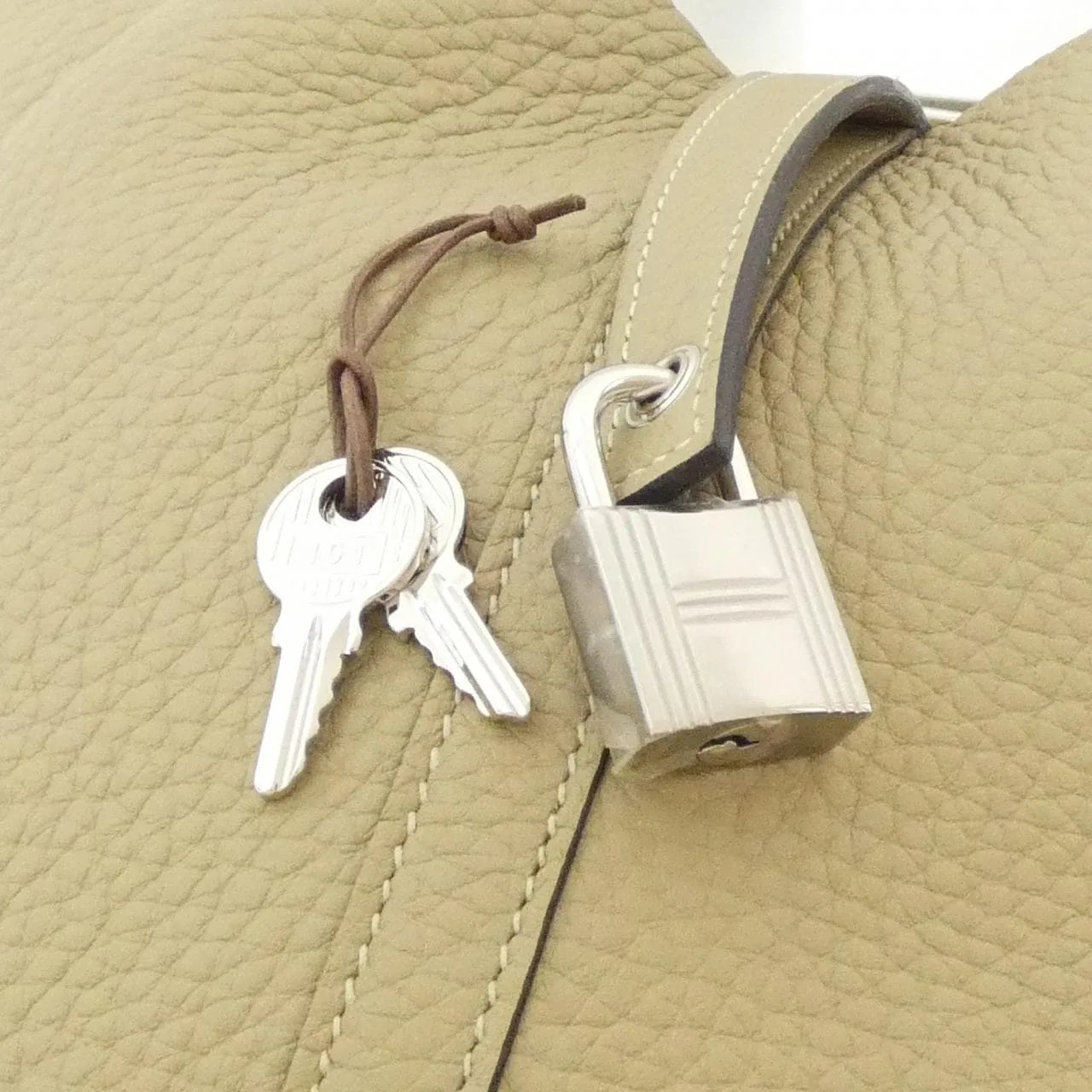 HERMES Picotin 056289CK Handbag Clemence Black Clemence Leather Rank A - Thumbnail 3