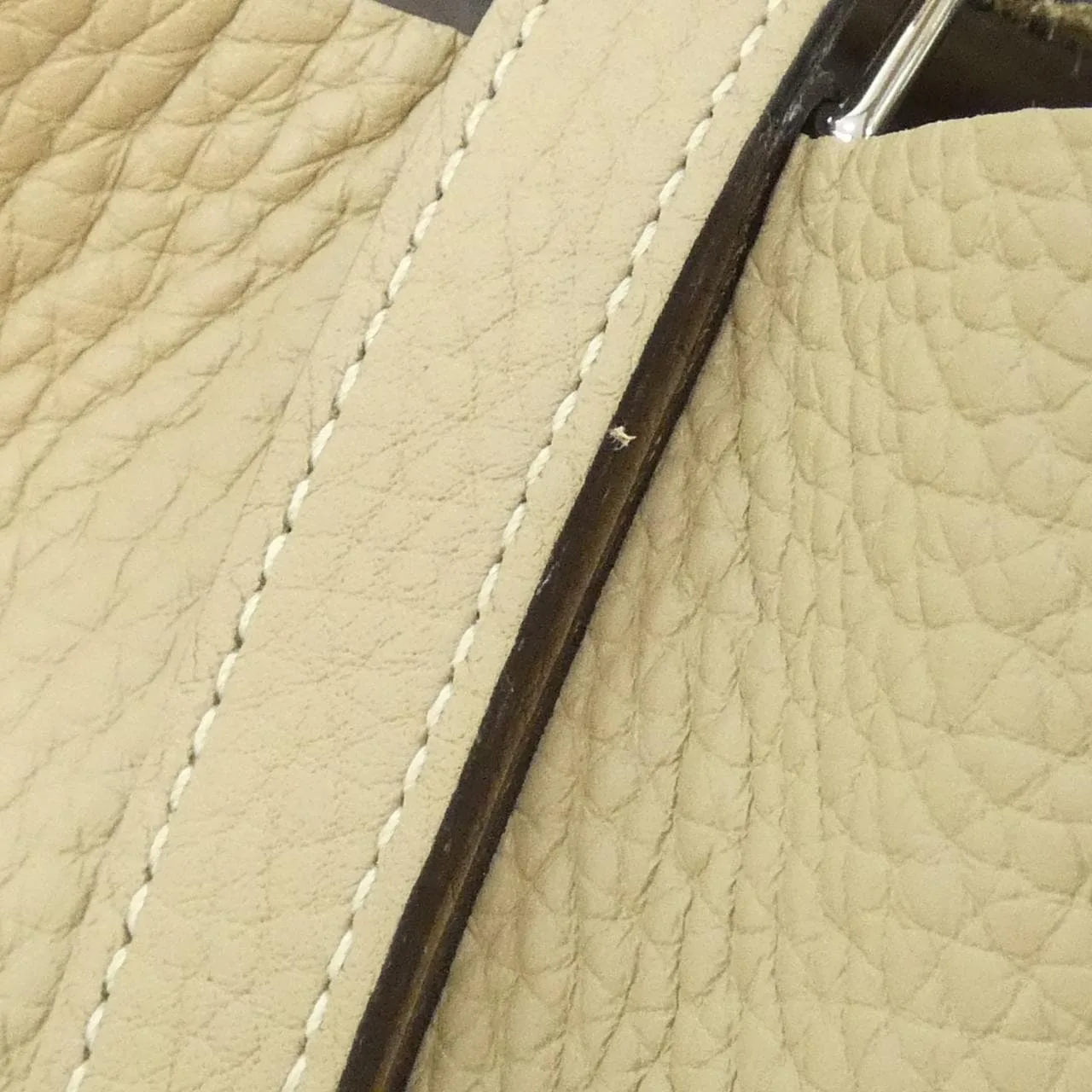 HERMES Picotin 056289CK Handbag Clemence Black Clemence Leather Rank A - Thumbnail 4