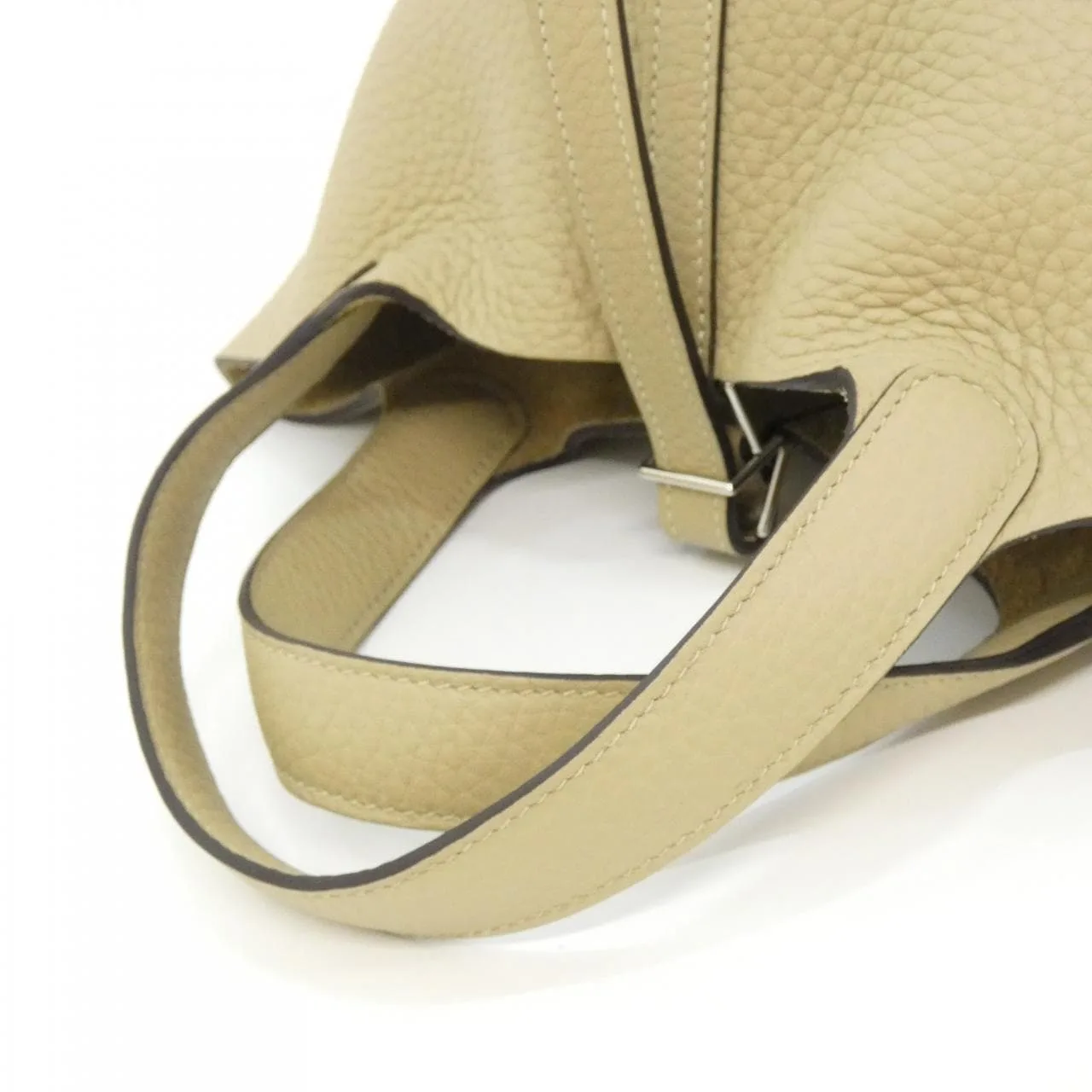 HERMES Picotin 056289CK Handbag Clemence Black Clemence Leather Rank A - Thumbnail 5