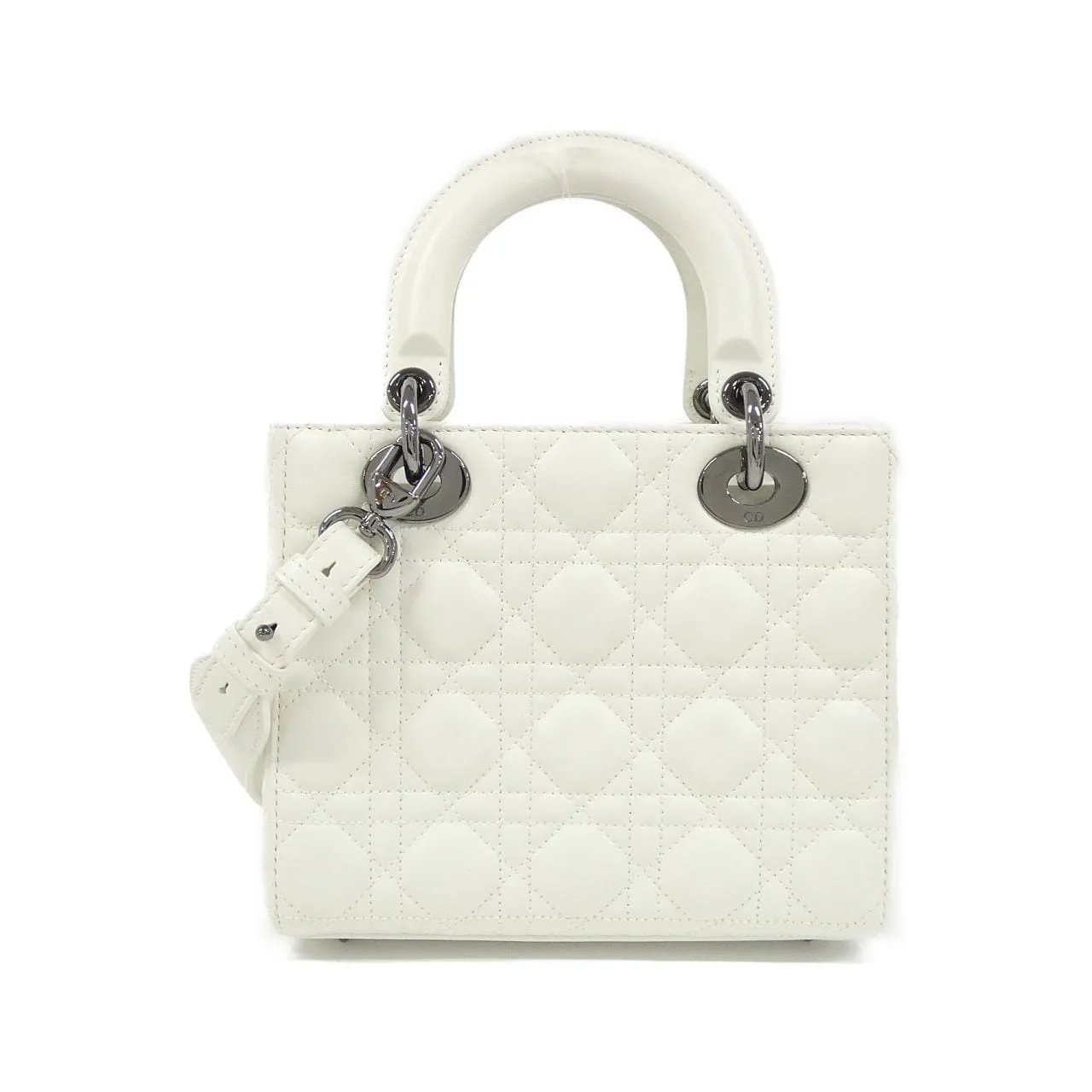 DIOR Lady Dior M0538BCAL Handbag Lambskin 黑色 羊皮 中古品A - 縮圖 2