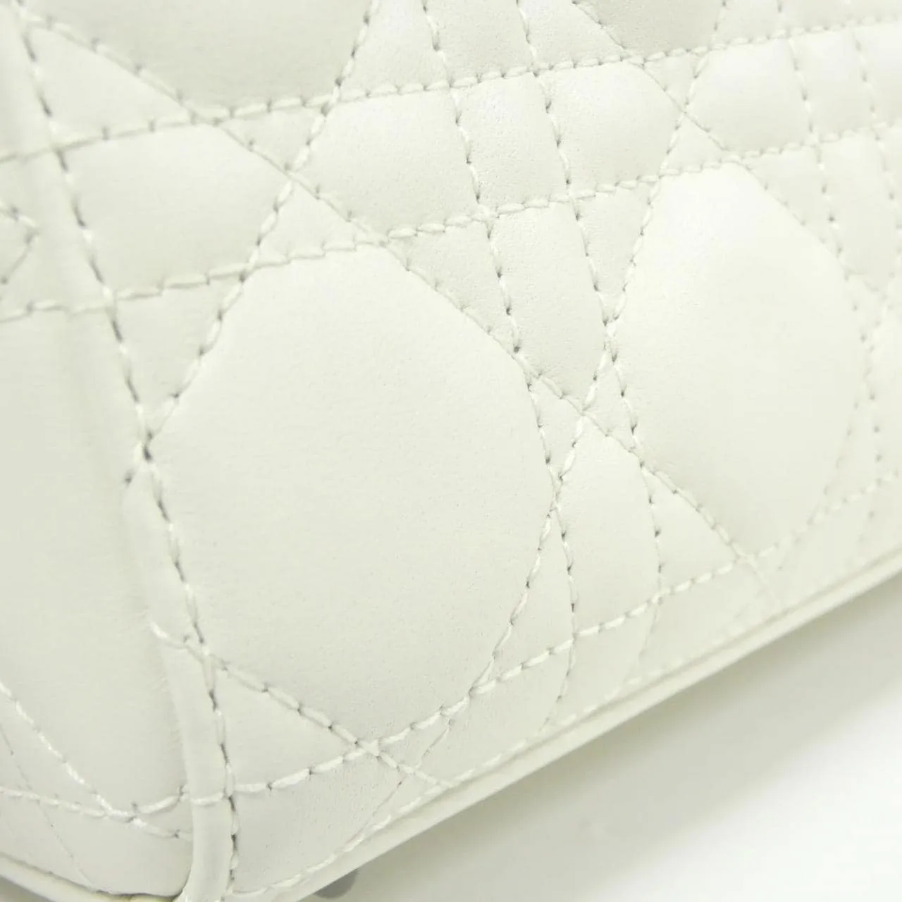 DIOR Lady Dior M0538BCAL Handbag Lambskin 黑色 羊皮 中古品A - 縮圖 5