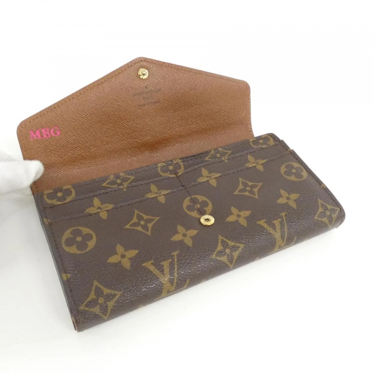 LOUIS VUITTON M60531 Wallet Monogram 黑色 Monogram 中古品B - 縮圖 6