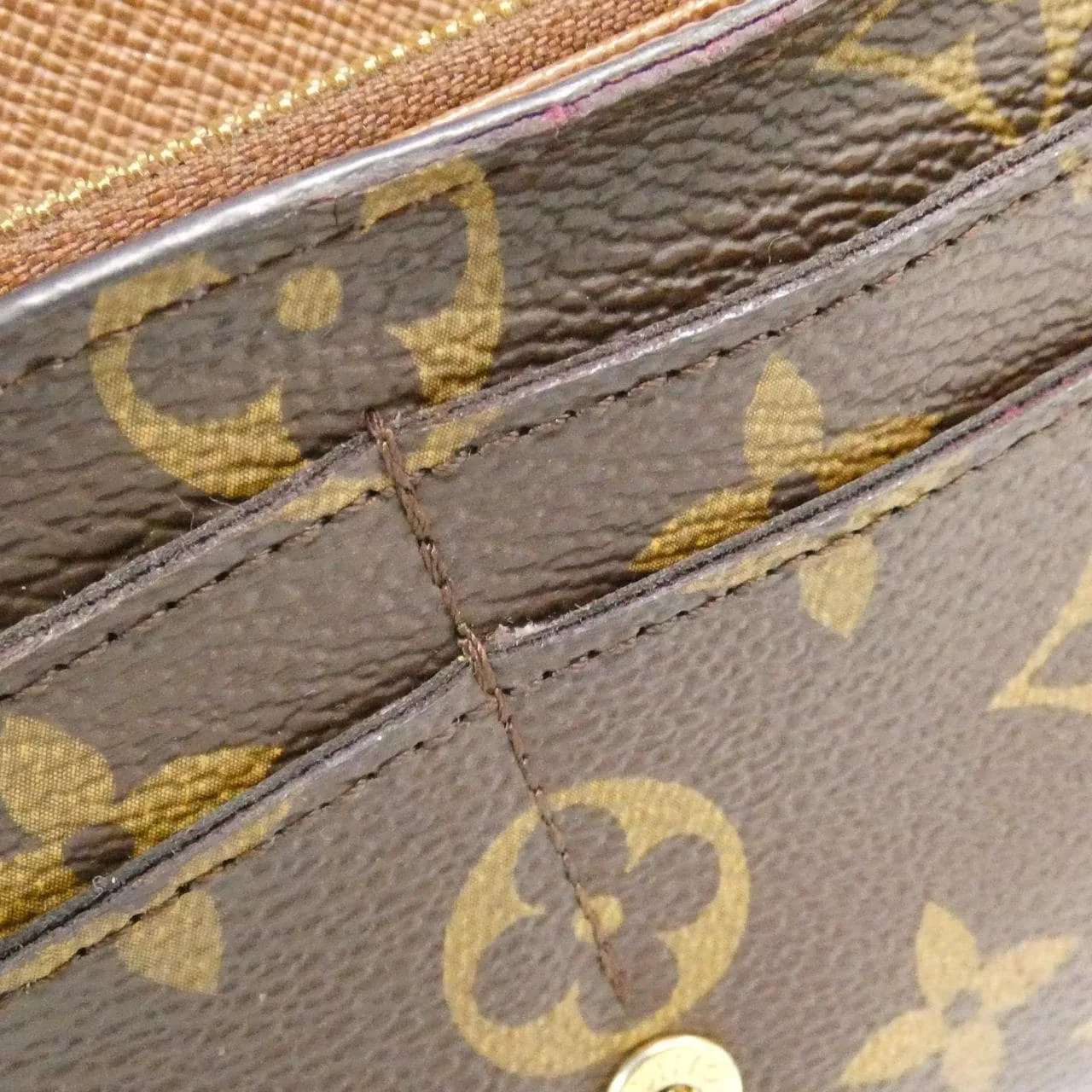 LOUIS VUITTON M60531 Wallet Monogram 黑色 Monogram 中古品B - 縮圖 8