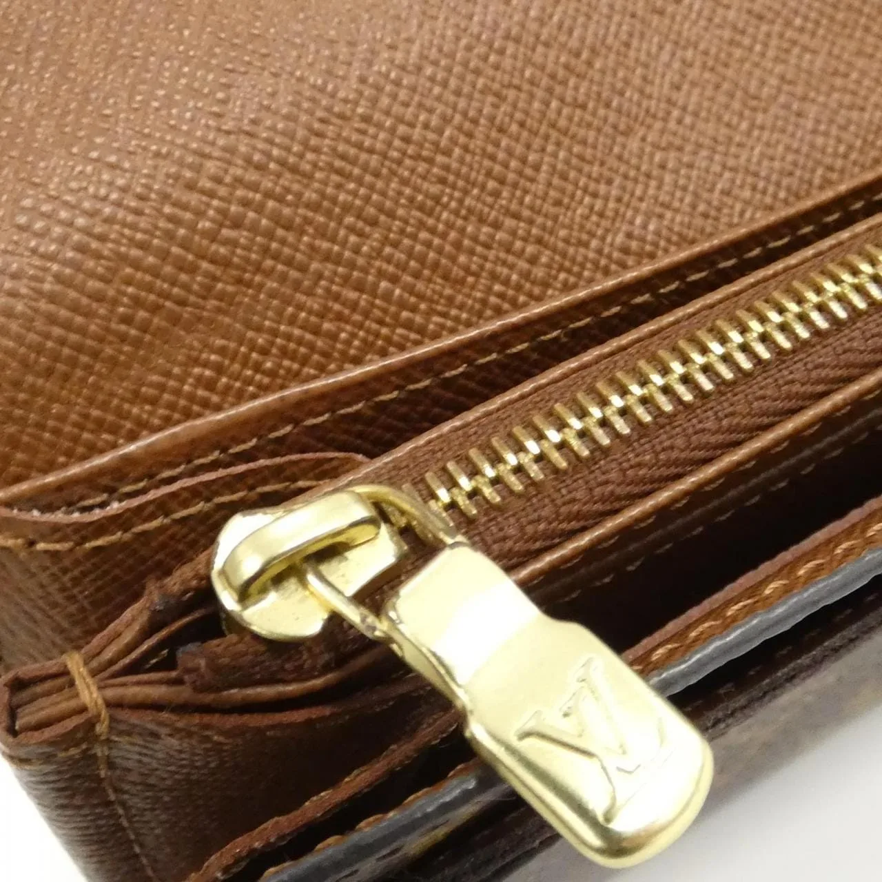 LOUIS VUITTON M60531 Wallet Monogram 黑色 Monogram 中古品B - 縮圖 9