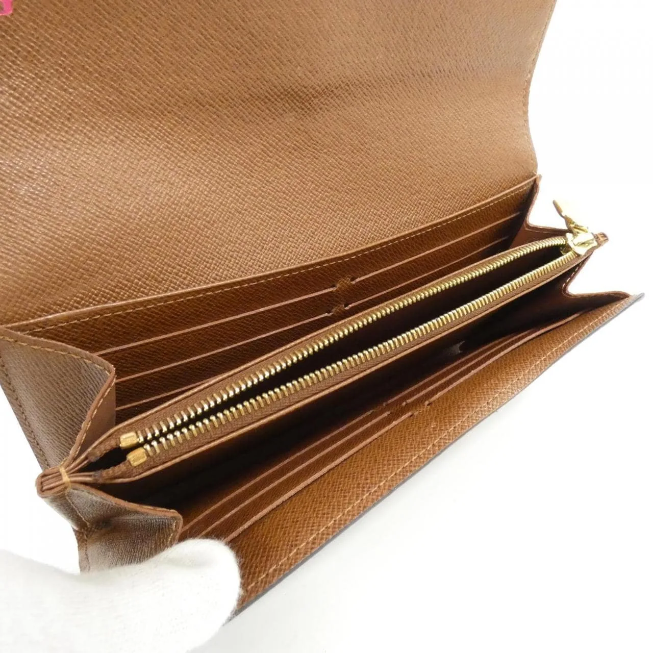 LOUIS VUITTON M60531 Wallet Monogram 黑色 Monogram 中古品B - 縮圖 10