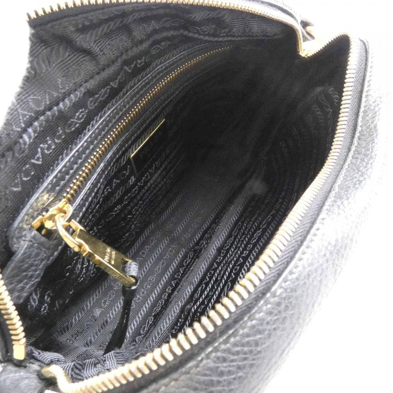 PRADA 1BH089 Shoulder 黑色 中古品A - 縮圖 7