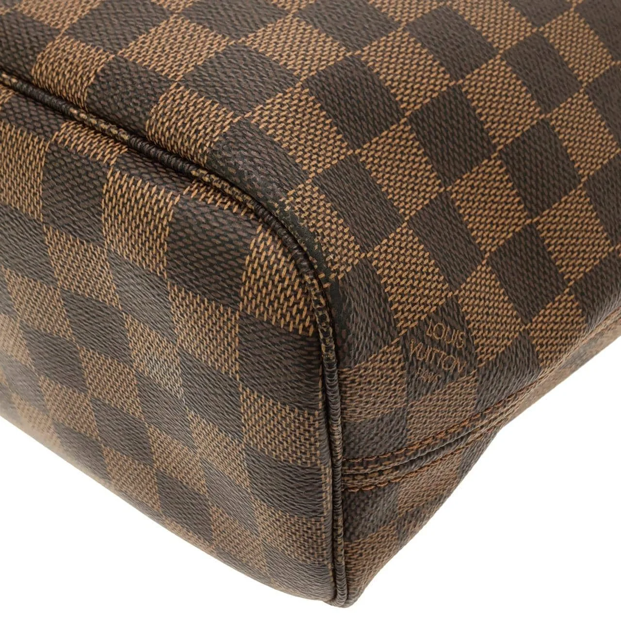 LOUIS VUITTON Neverfull N51109 Tote Damier 黑色 Damier 中古品A - 縮圖 2