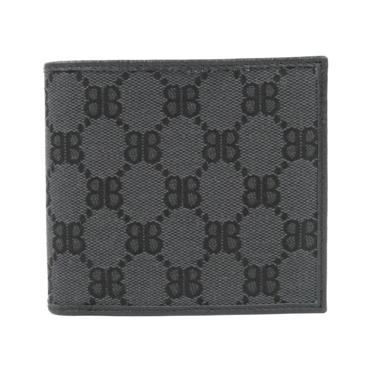 BALENCIAGA 680430 21046 Wallet Canvas Black
