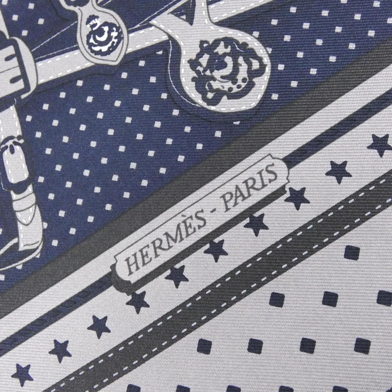 HERMES 043935S Scarf Black Rank A - Thumbnail 2