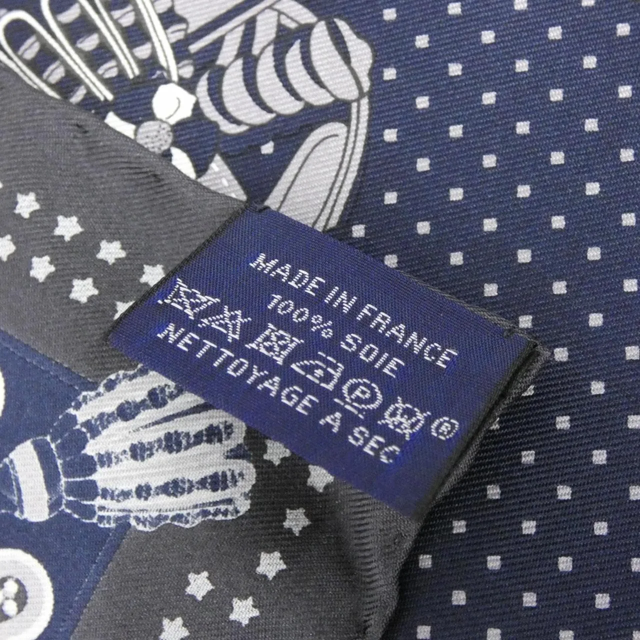 HERMES 043935S Scarf Black Rank A - Thumbnail 3