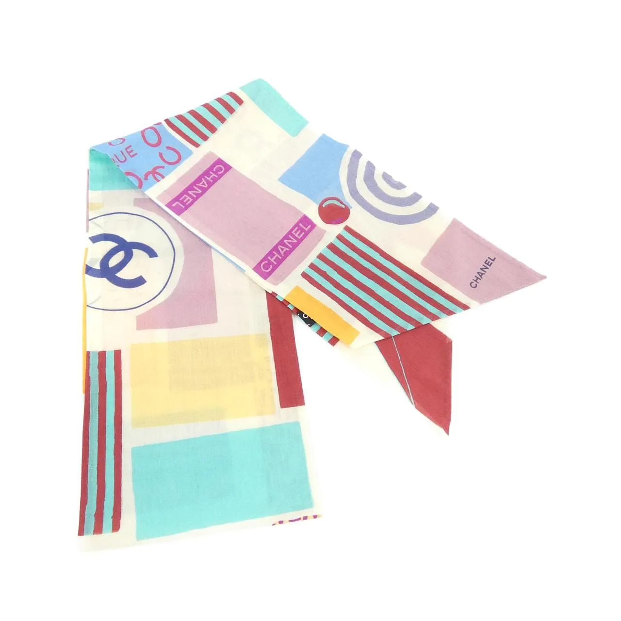 CHANEL Scarf Cotton