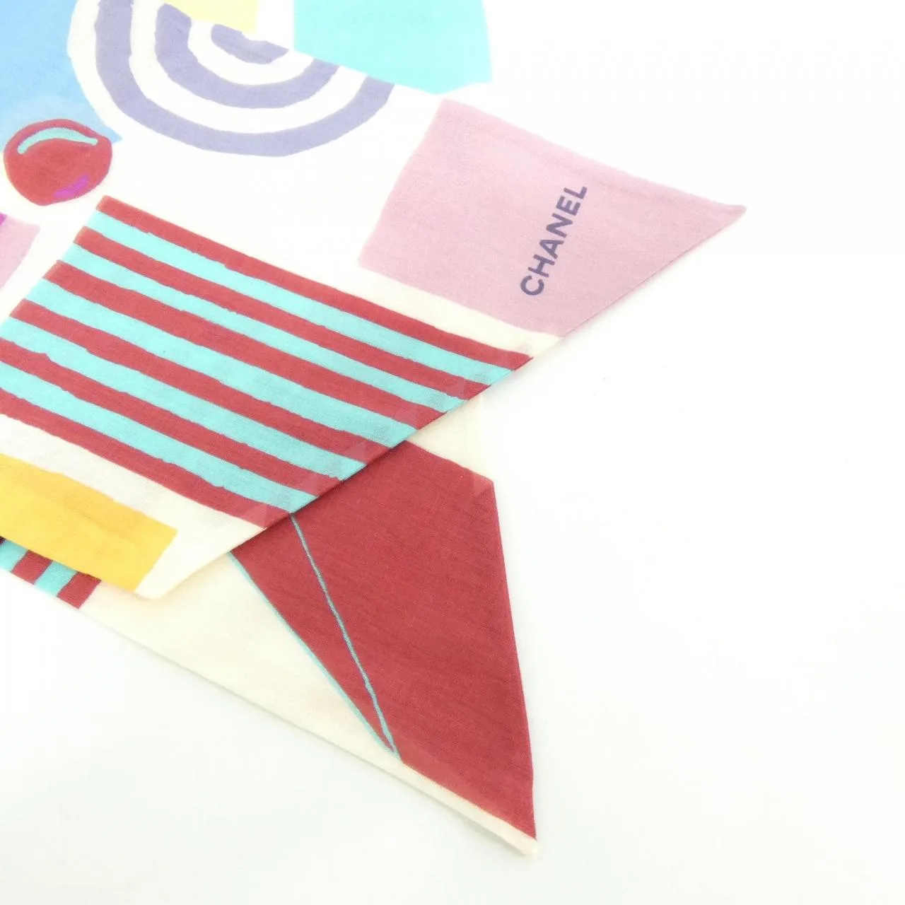 CHANEL Scarf Cotton Multicolor Cotton 中古品A - 縮圖 2