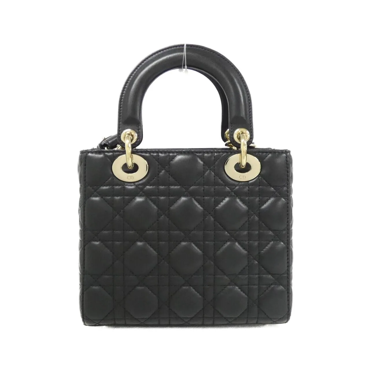 DIOR Lady Dior M0538OCEA Handbag Lambskin 黑色 羊皮 中古品A - 縮圖 2