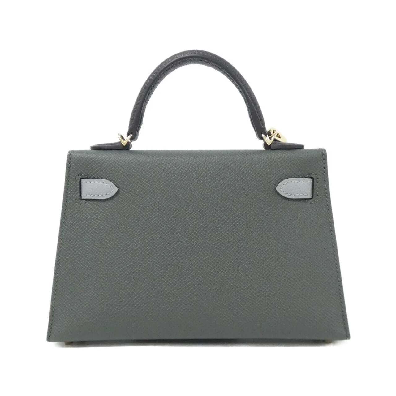 HERMES Kelly 084732CP Handbag Epsom Black Epsom Leather Rank A - Thumbnail 2