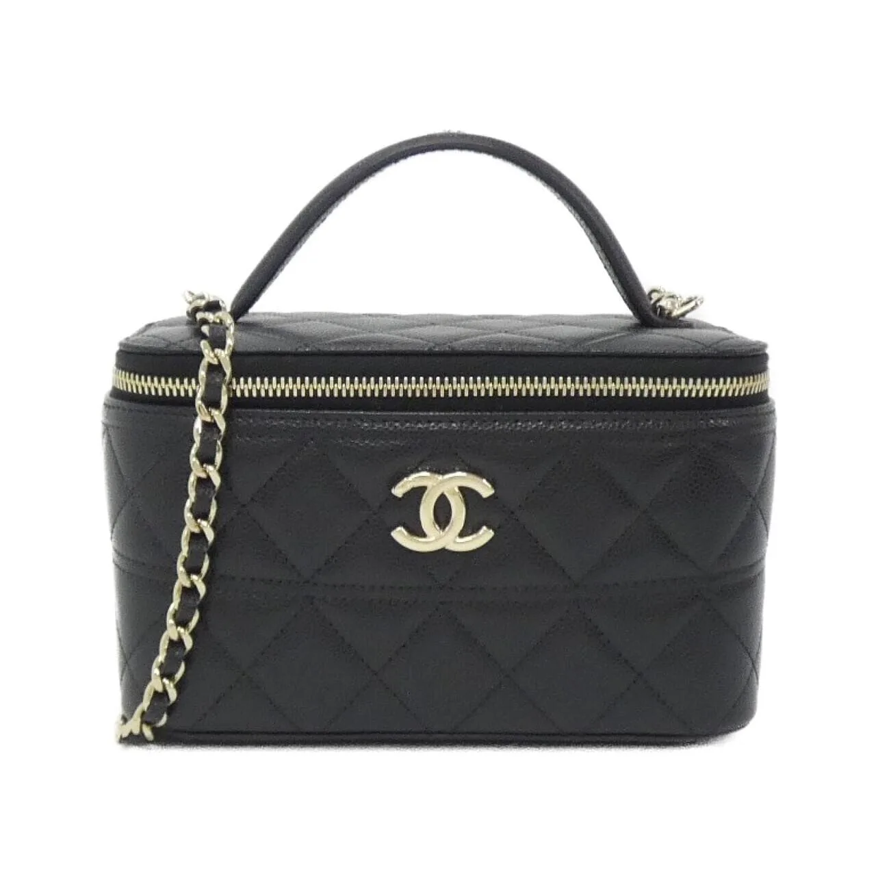 CHANEL AP4404 Handbag Grained Calfskin Black