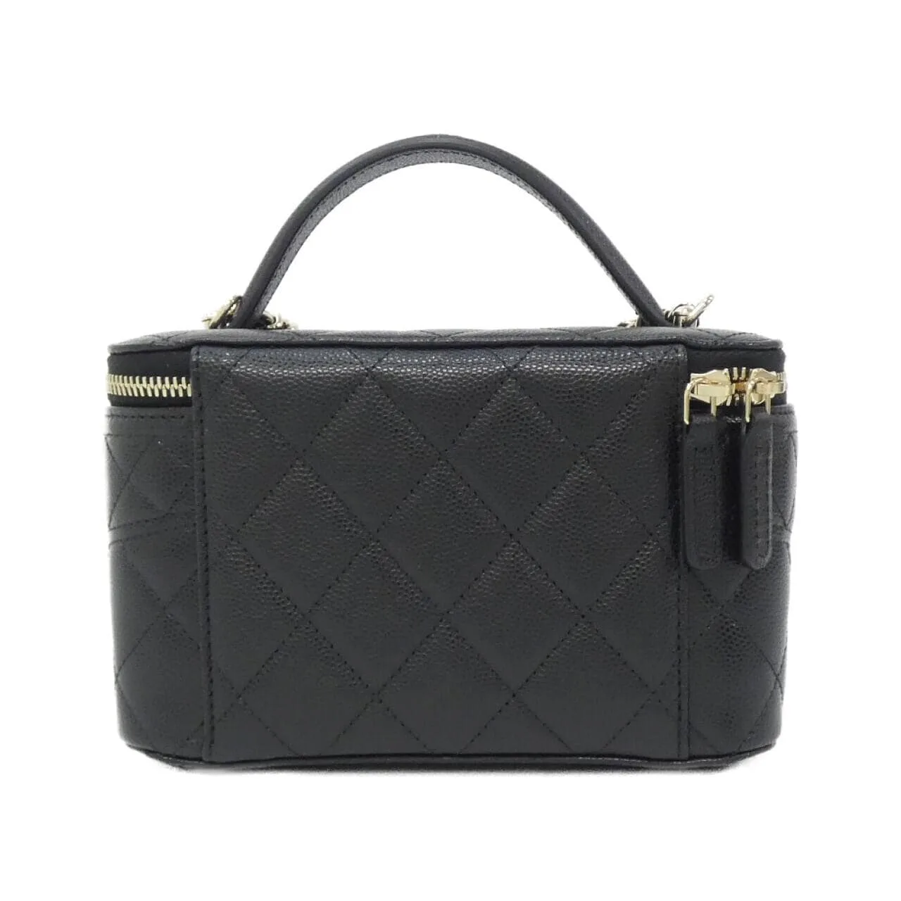 CHANEL AP4404 Handbag Grained Calfskin Black Grained Calfskin Rank A - Thumbnail 2