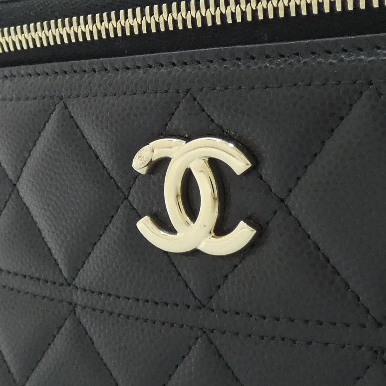 CHANEL AP4404 Handbag Grained Calfskin Black Grained Calfskin Rank A - Thumbnail 4