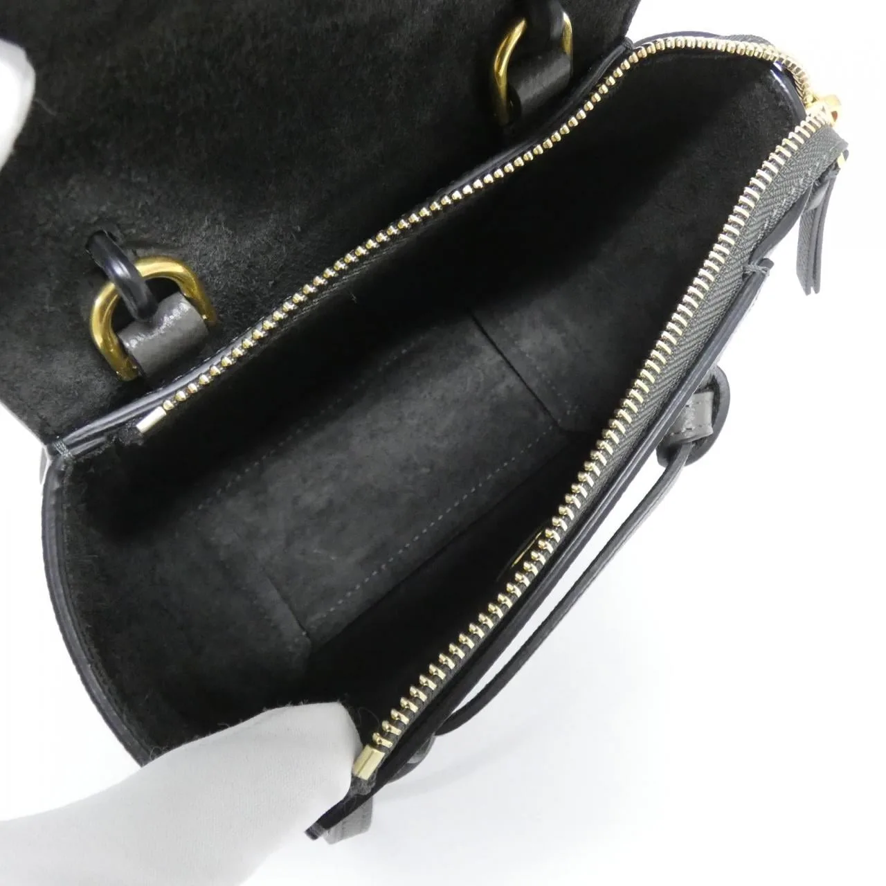 CELINE Triomphe 194263ZVA Handbag 黑色 中古品A - 縮圖 7