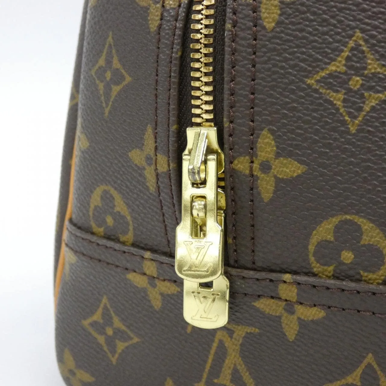 LOUIS VUITTON M47270 Handbag Monogram 黑色 Monogram 中古品B - 縮圖 6