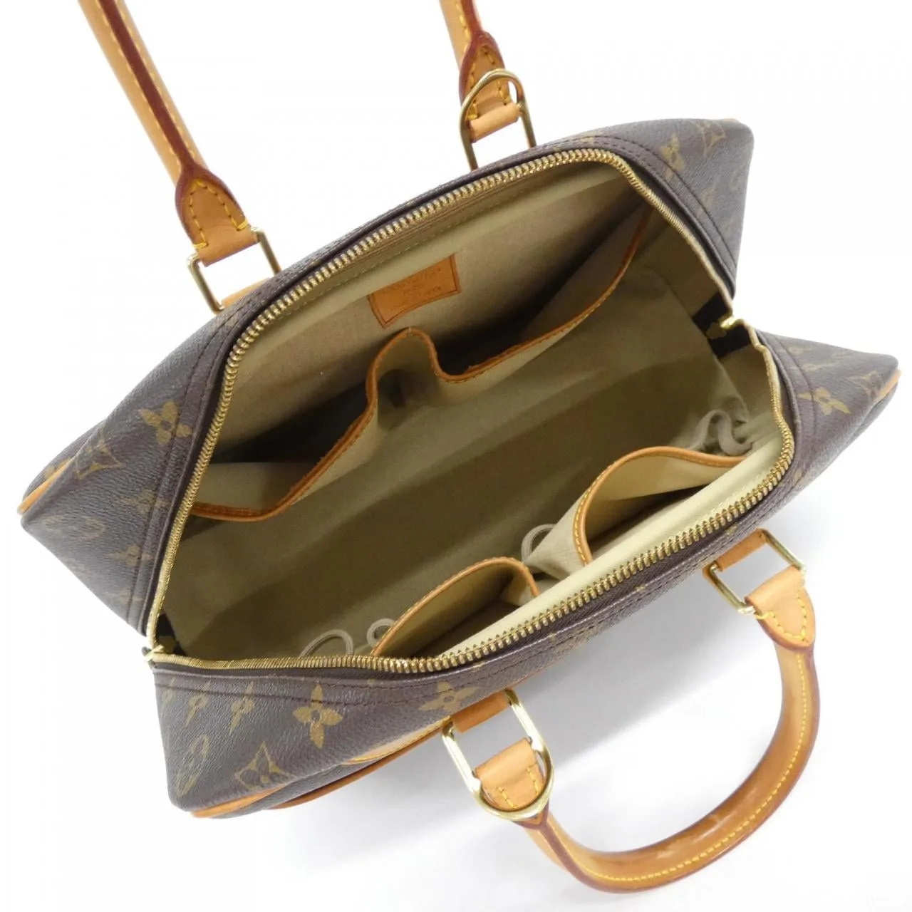 LOUIS VUITTON M47270 Handbag Monogram 黑色 Monogram 中古品B - 縮圖 9