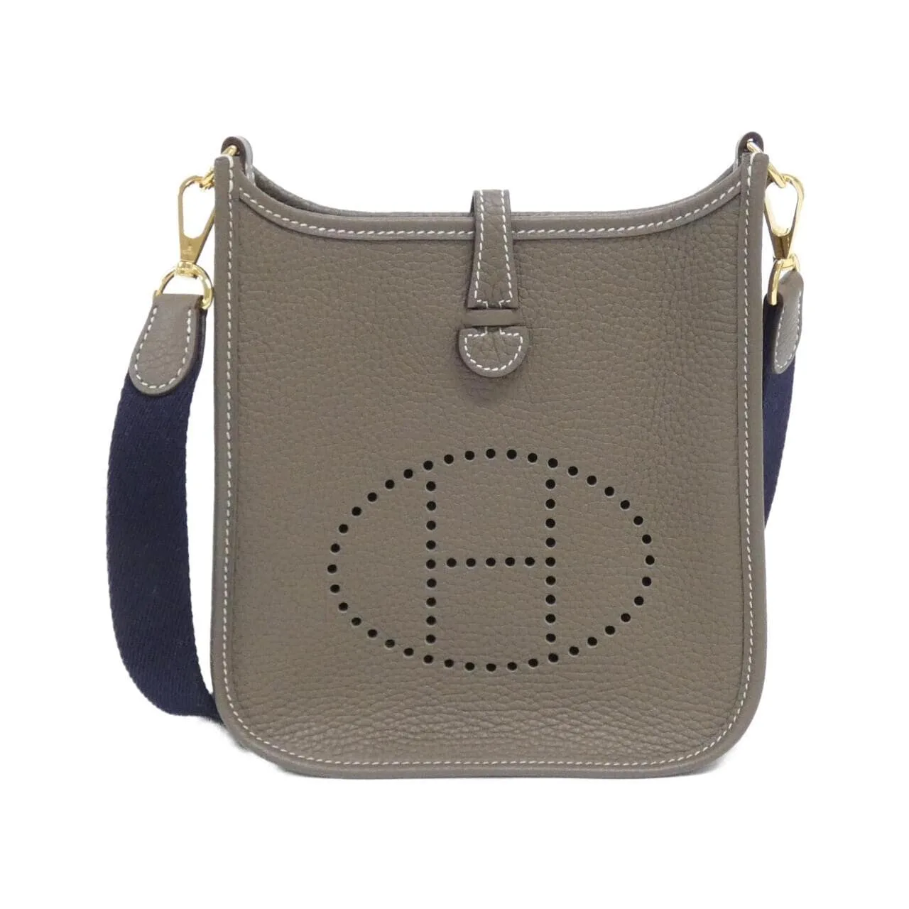 HERMES Evelyne 069426CC Shoulder Clemence Etoupe