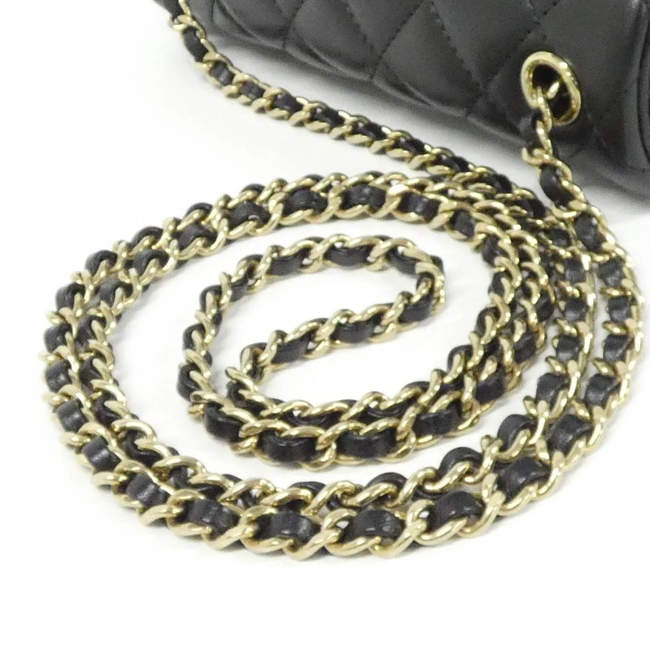 CHANEL AS5219 Shoulder Lambskin Black Lambskin Rank A - Thumbnail 9