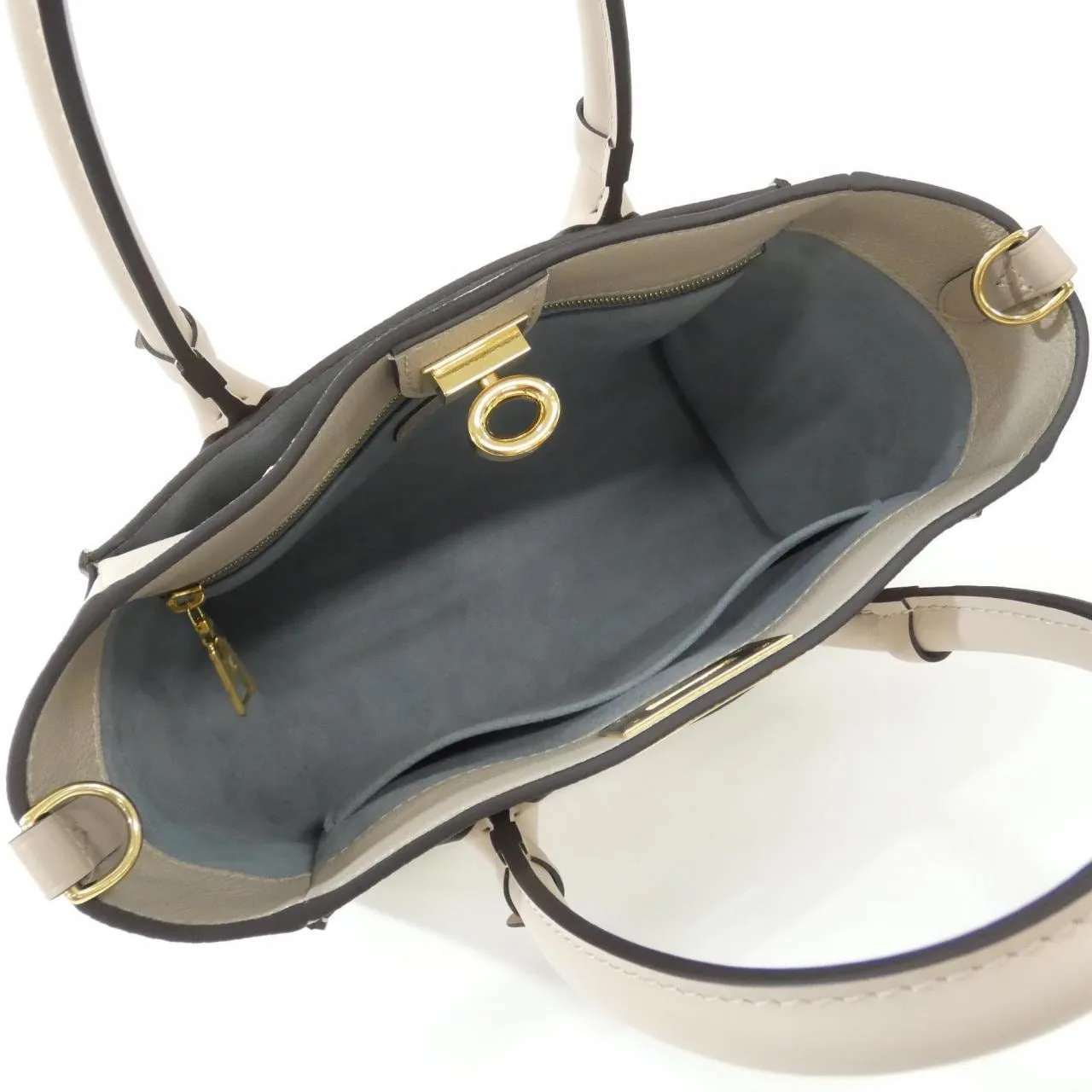 LOUIS VUITTON M57729 Handbag Canvas 灰色 帆布 中古品A - 縮圖 7