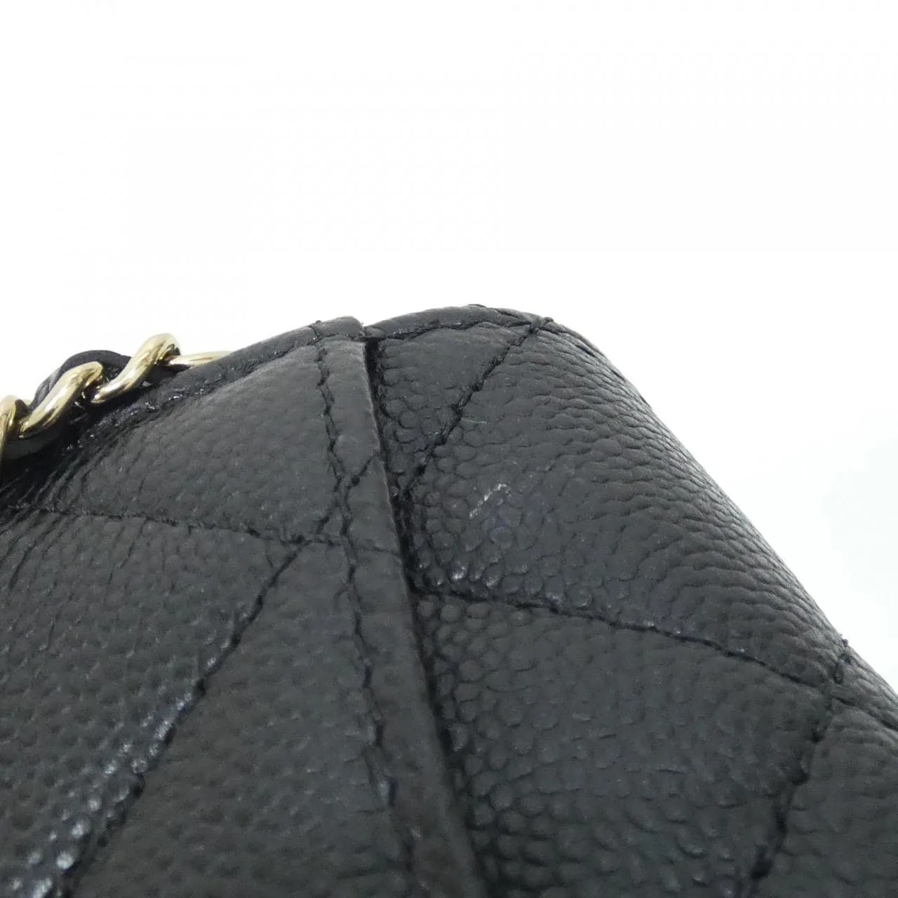 CHANEL Timeless Classic AP0238 Card Case Grained Calfskin 黑色 荔枝紋牛皮 中古品A - 縮圖 7