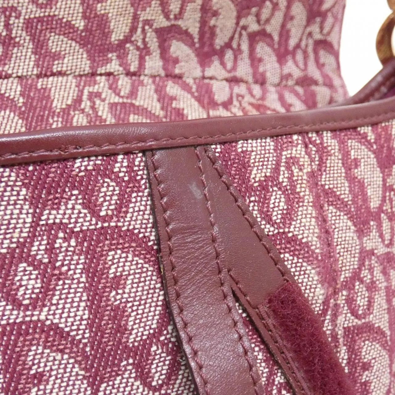 DIOR Saddle SLO44001 肩背包 帆布 酒紅色 帆布 中古品B - 縮圖 10