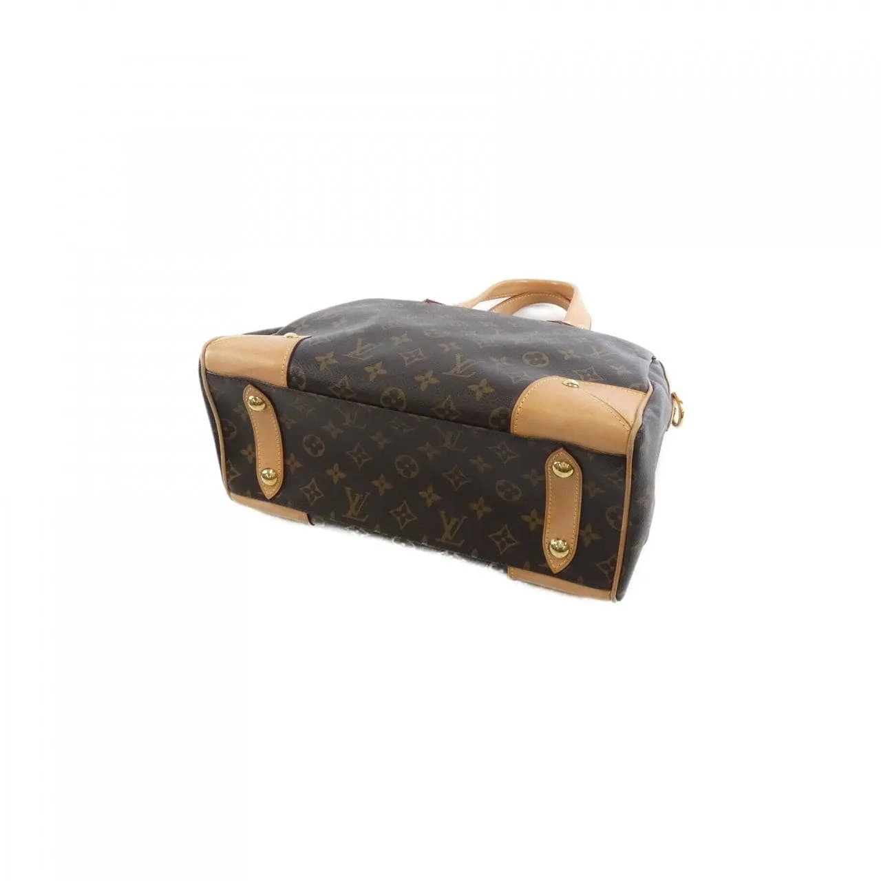 LOUIS VUITTON M40325 Handbag Monogram 黑色 Monogram 中古品B - 縮圖 3