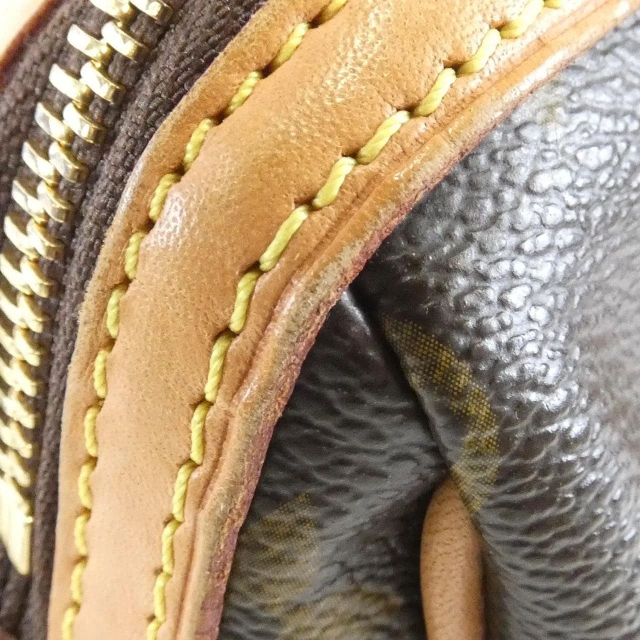 LOUIS VUITTON M40325 Handbag Monogram 黑色 Monogram 中古品B - 縮圖 5