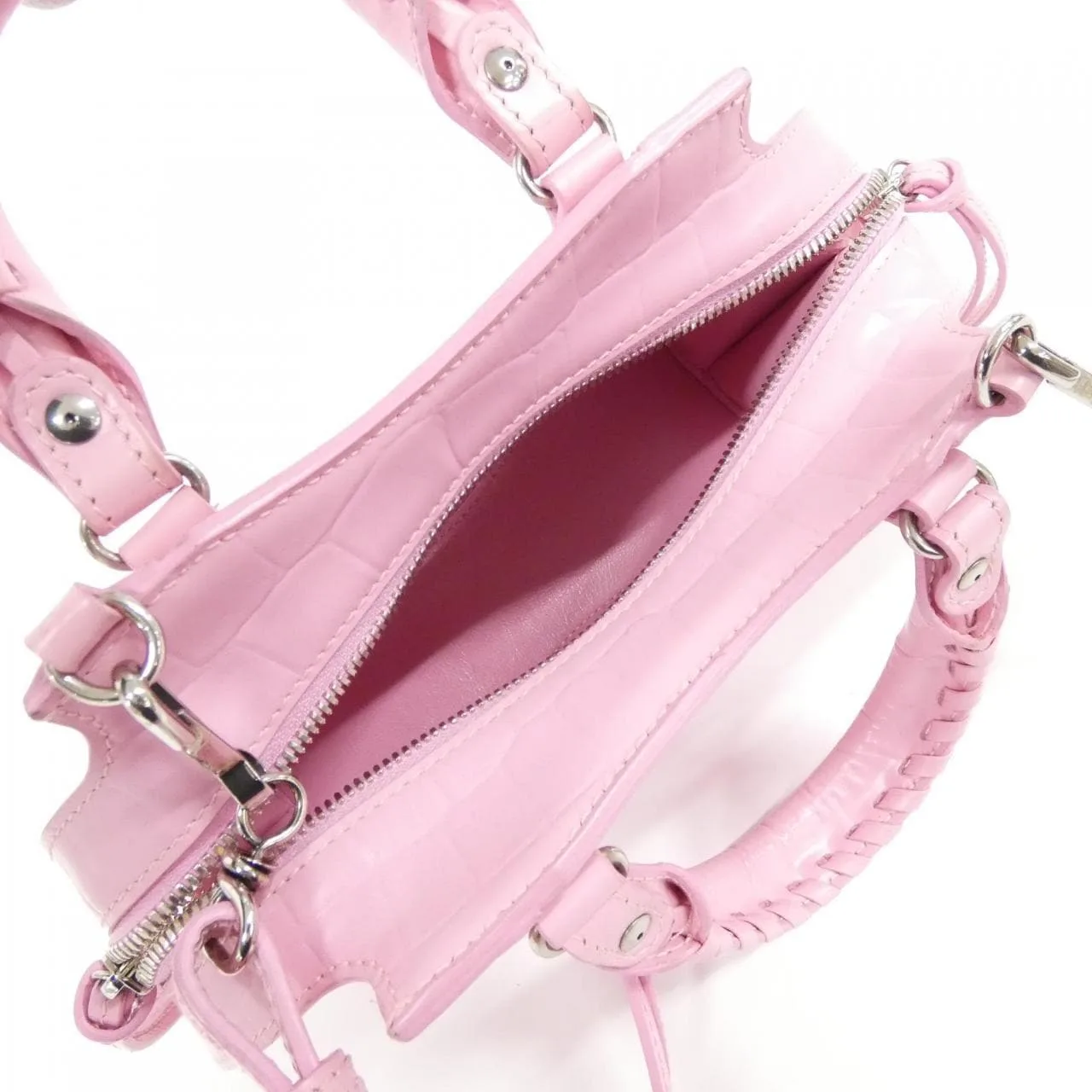 BALENCIAGA Neo Classic 638524 15V1Y Handbag 黑色 中古品A - 縮圖 9