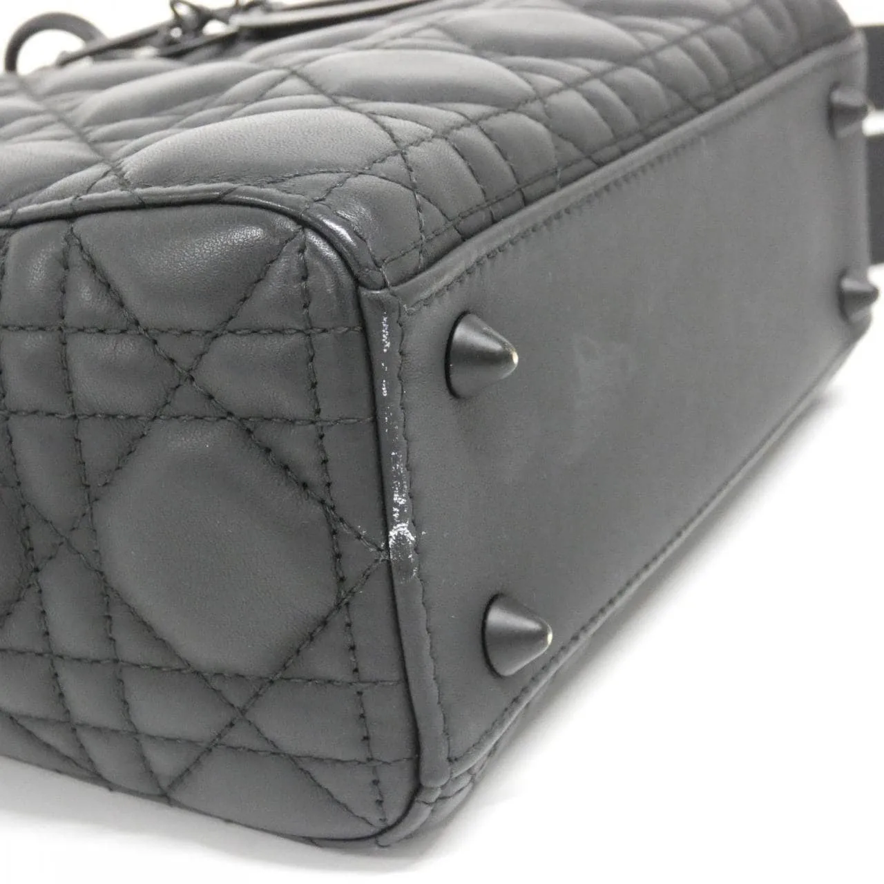 DIOR Lady Dior M0538SLOI Handbag 黑色 中古品A - 縮圖 3