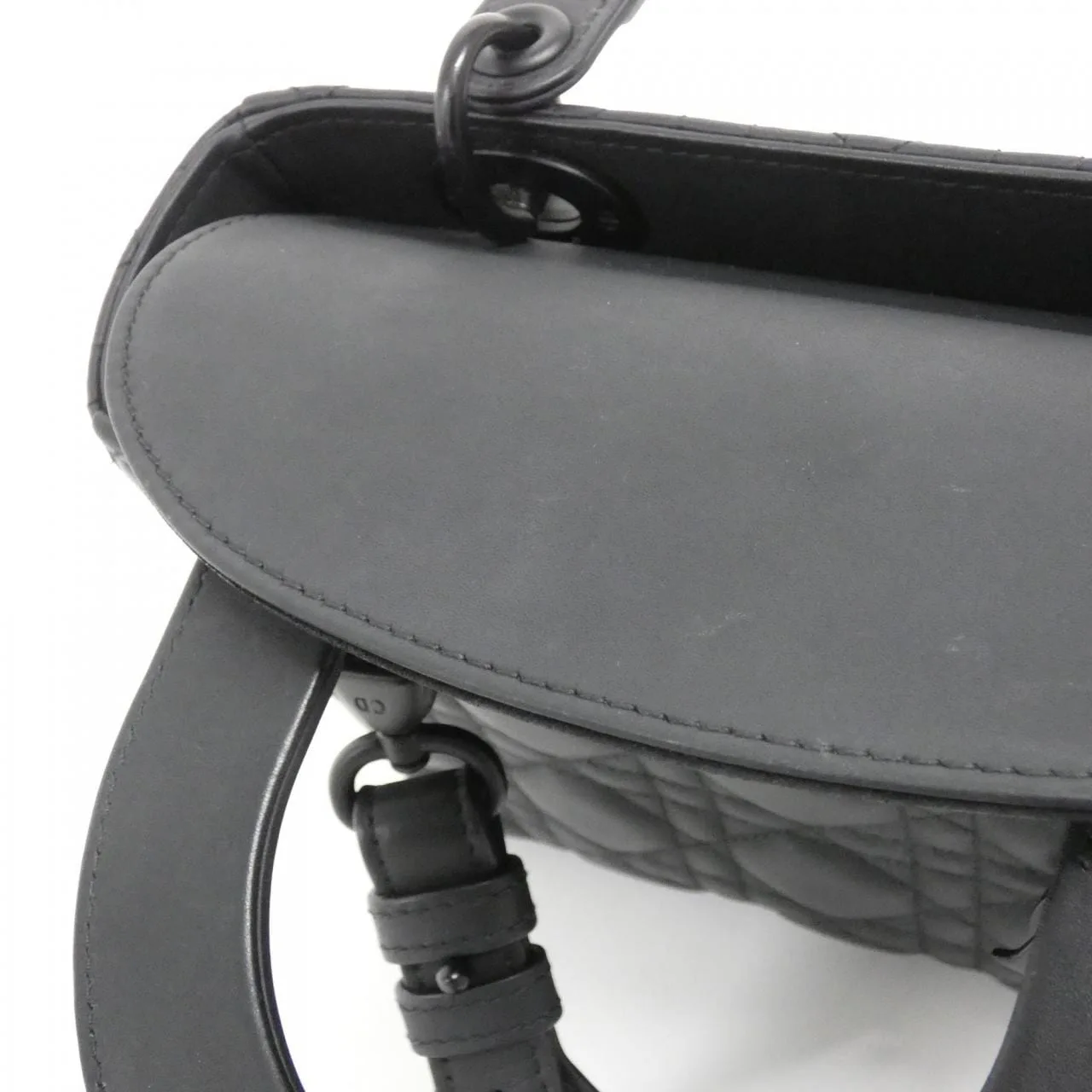 DIOR Lady Dior M0538SLOI Handbag 黑色 中古品A - 縮圖 4