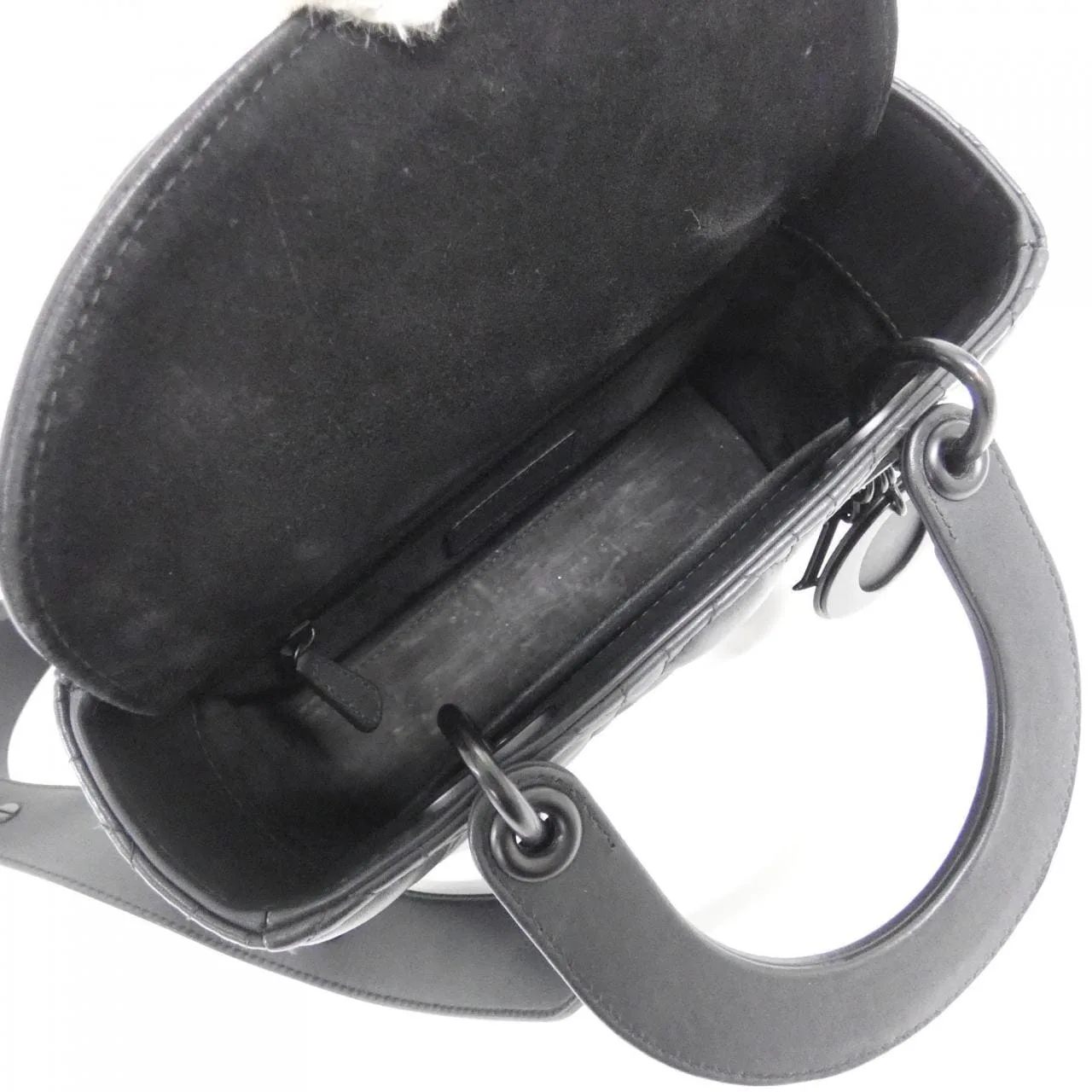 DIOR Lady Dior M0538SLOI Handbag 黑色 中古品A - 縮圖 9