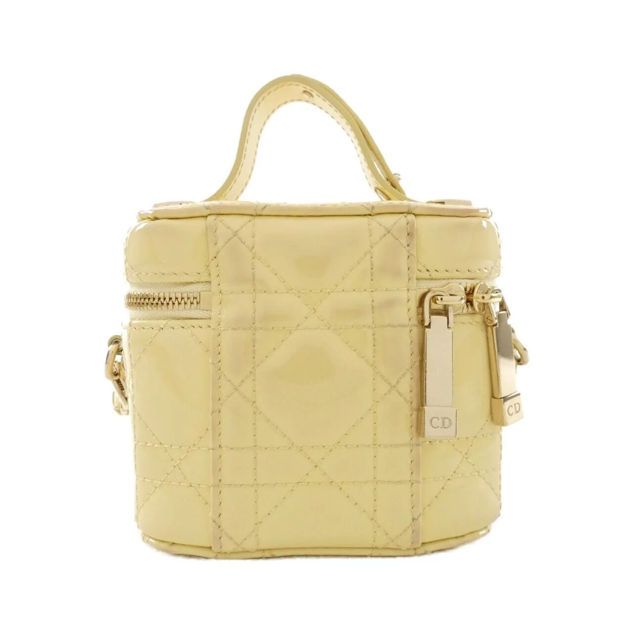 DIOR Lady Dior S0935OWCB Handbag Patent Leather 黑色 漆皮 中古品B - 縮圖 2