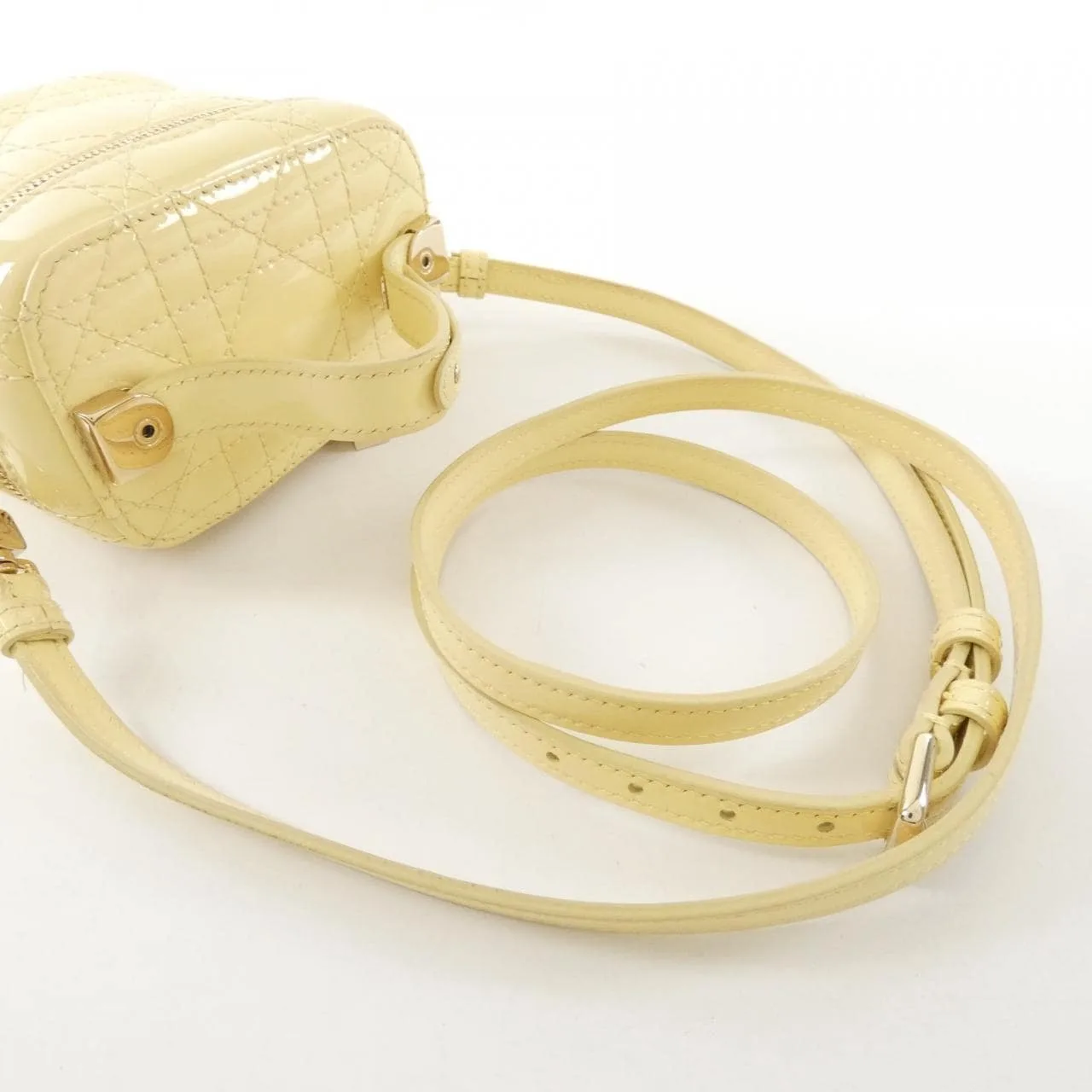 DIOR Lady Dior S0935OWCB Handbag Patent Leather 黑色 漆皮 中古品B - 縮圖 5